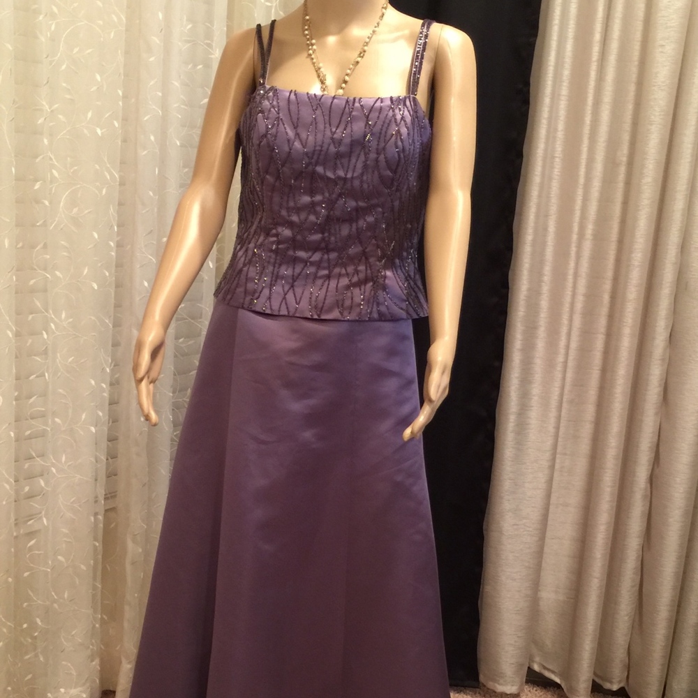 Adrianna Papell Sz 10 Prom/Evening Satin Dress